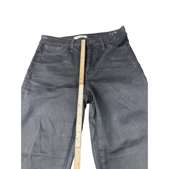 Madewell Curvy High-Rise Skinny Jeans Black Denim Size 29T - Picture 6 of 15